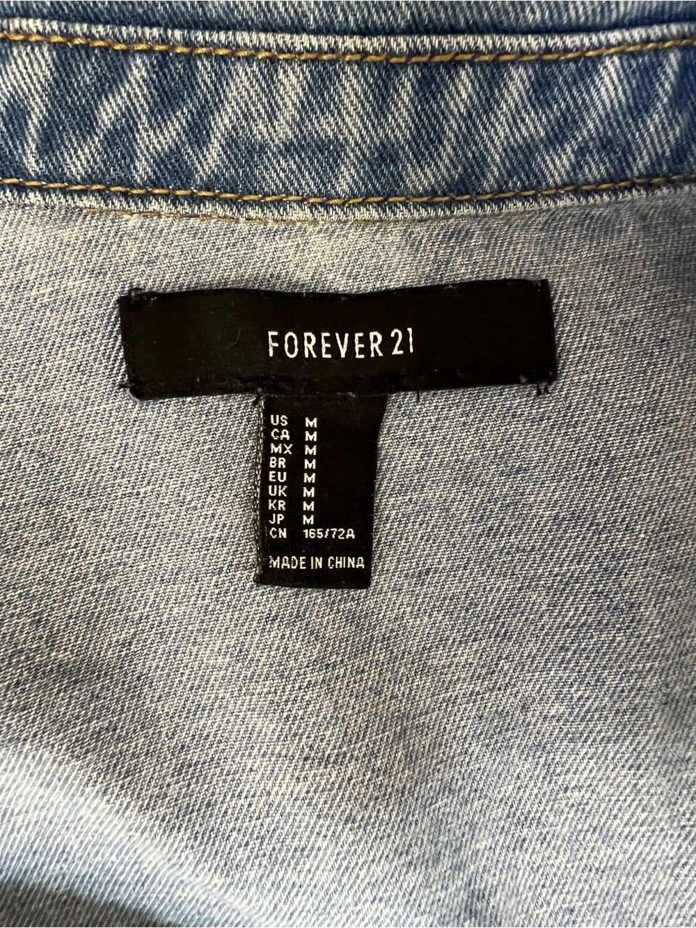 Forever 21 Light Blue Denim Romper Jacket - Picture 6 of 11